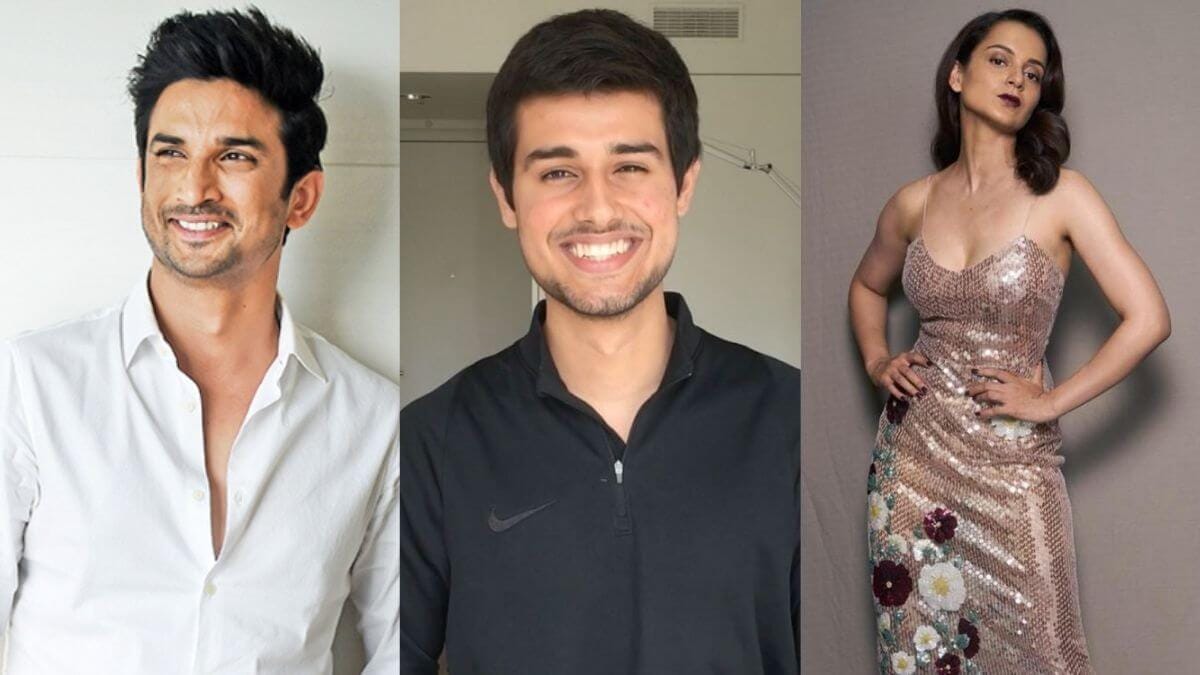Sushant Singh Rajput, Dhruv Rathee and Kangana Ranaut